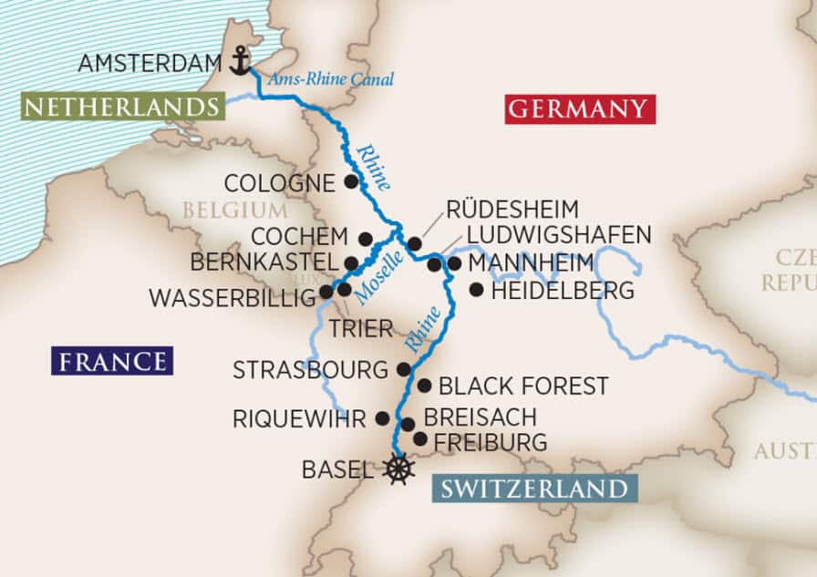 Rhine & Moselle Delights (Basel to Amsterdam)