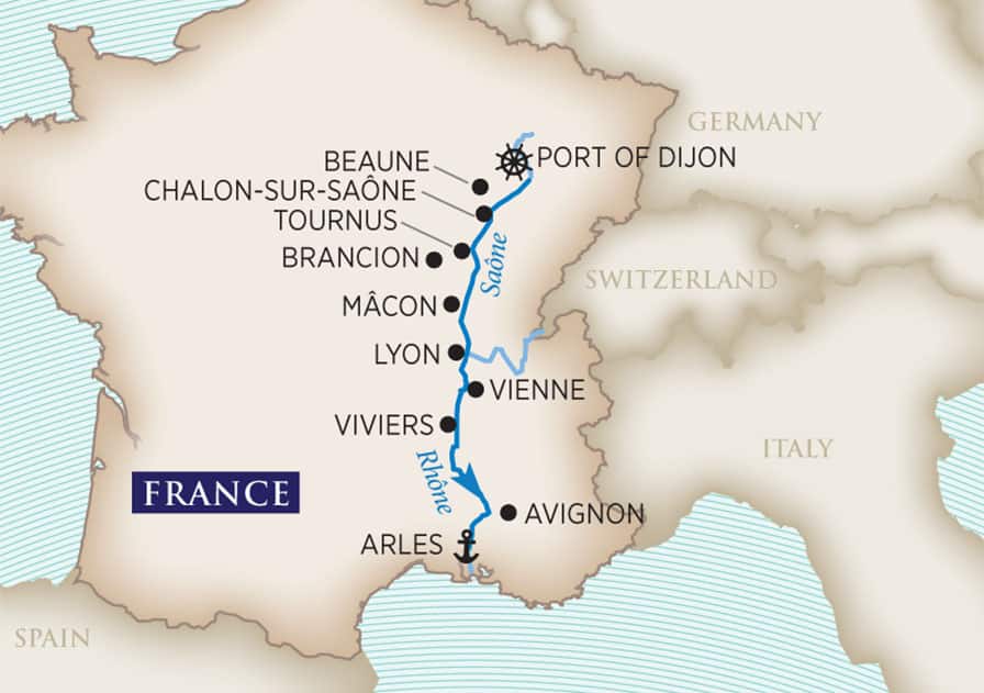 Essence of Burgundy & Provence (Wine Cruise) (Port of Dijon to Arles)