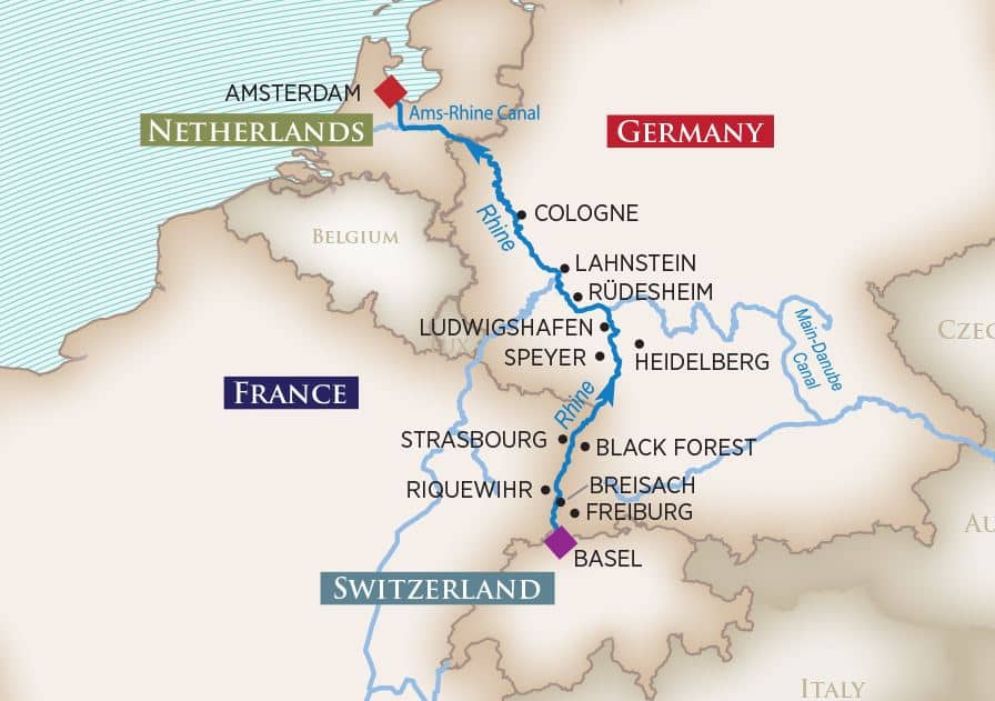 Enchanting Rhine (Wine Cruise) (Basel to Amsterdam)