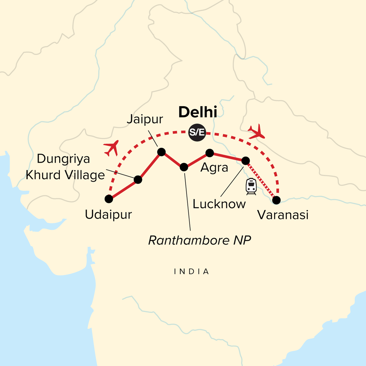 Map for Journeys: Discover India