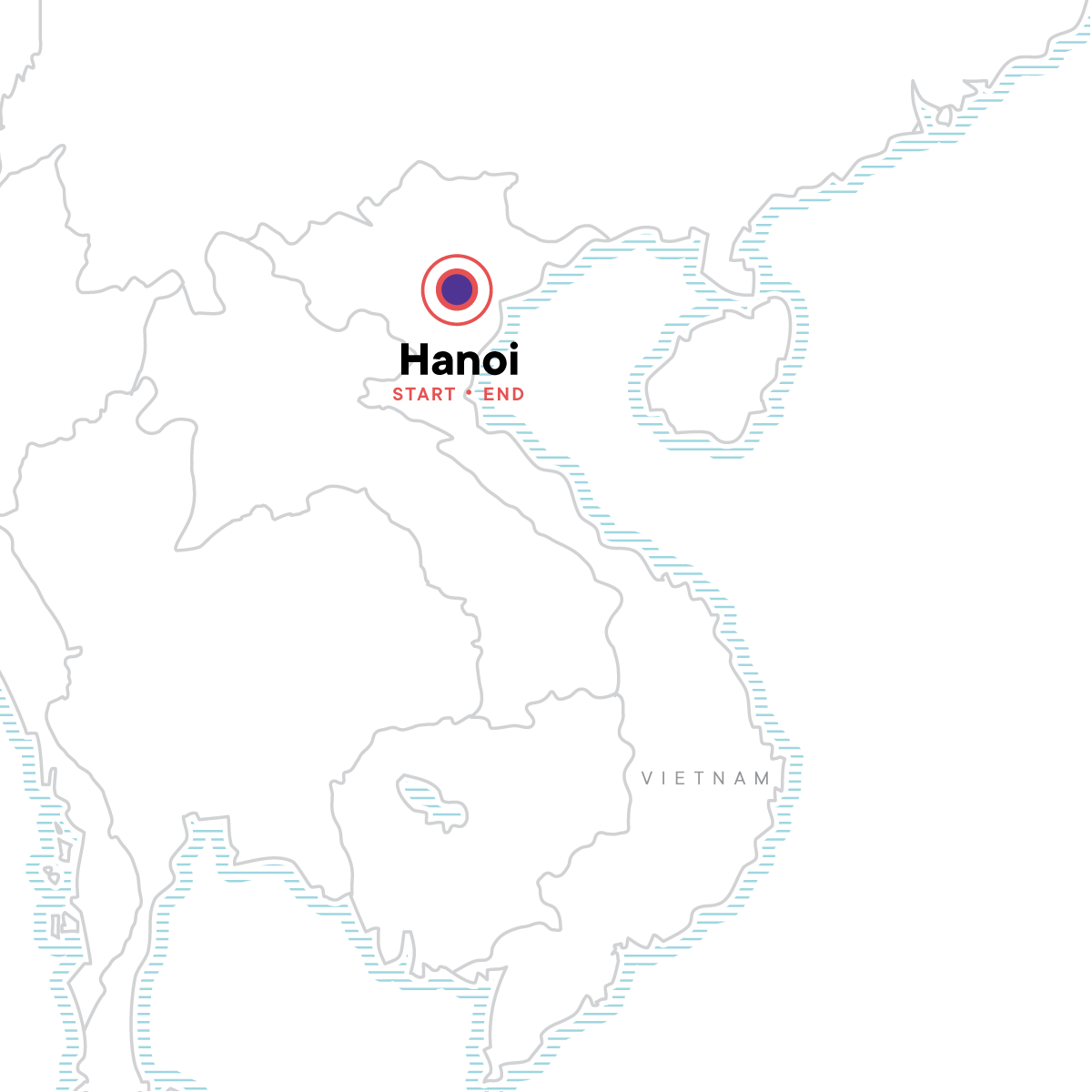 Map for Hanoi Escape: Night Life, City Vibes & Bia Hoi Corner