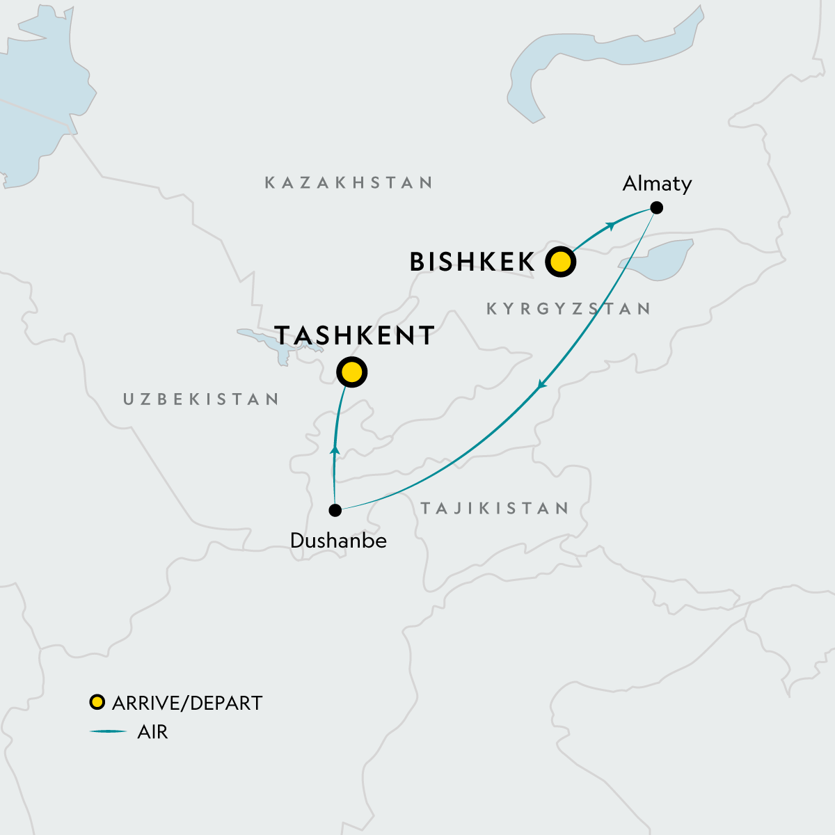 Map for Signature: The Northern Stans & the Silk Road