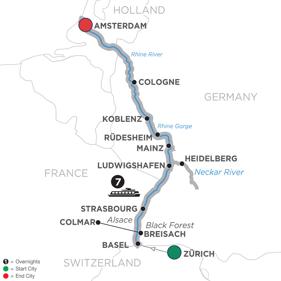 Romantic Rhine Northbound 2019 8 days Basel to Amsterdam Avalon