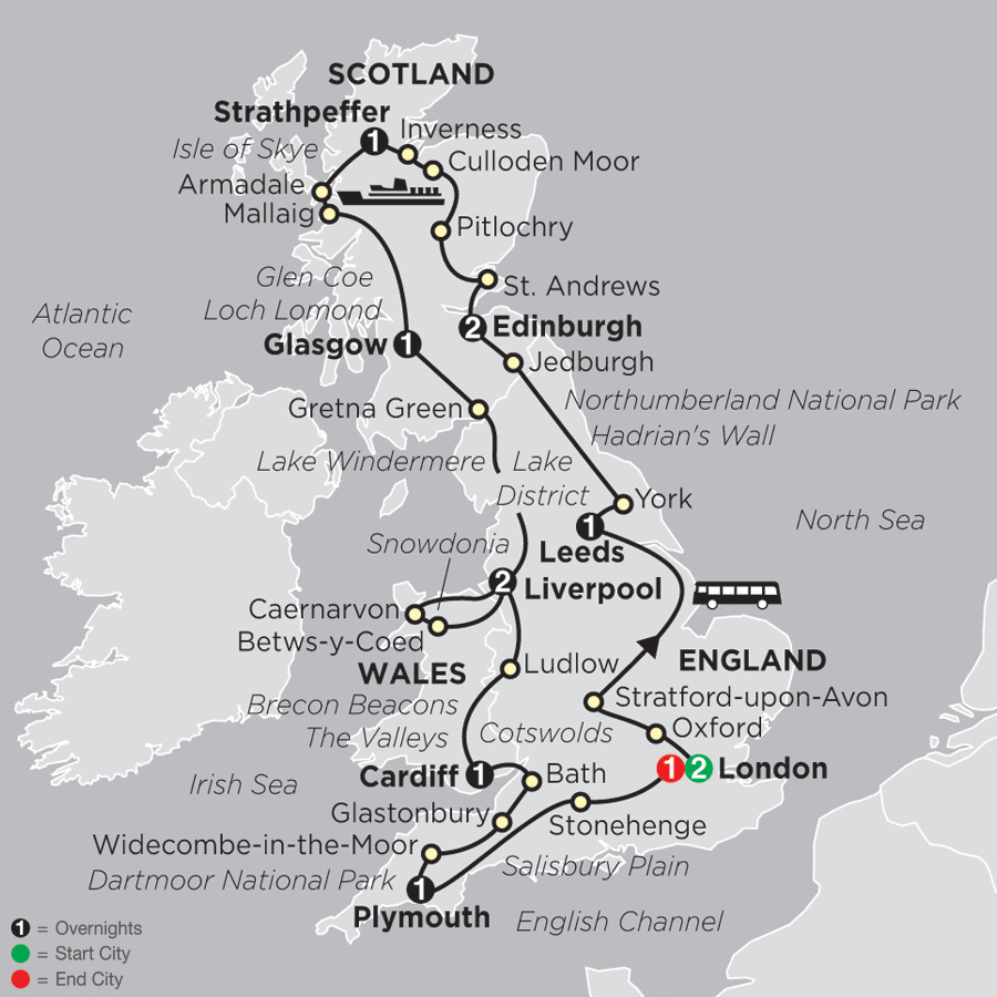 travel time from london to scotland