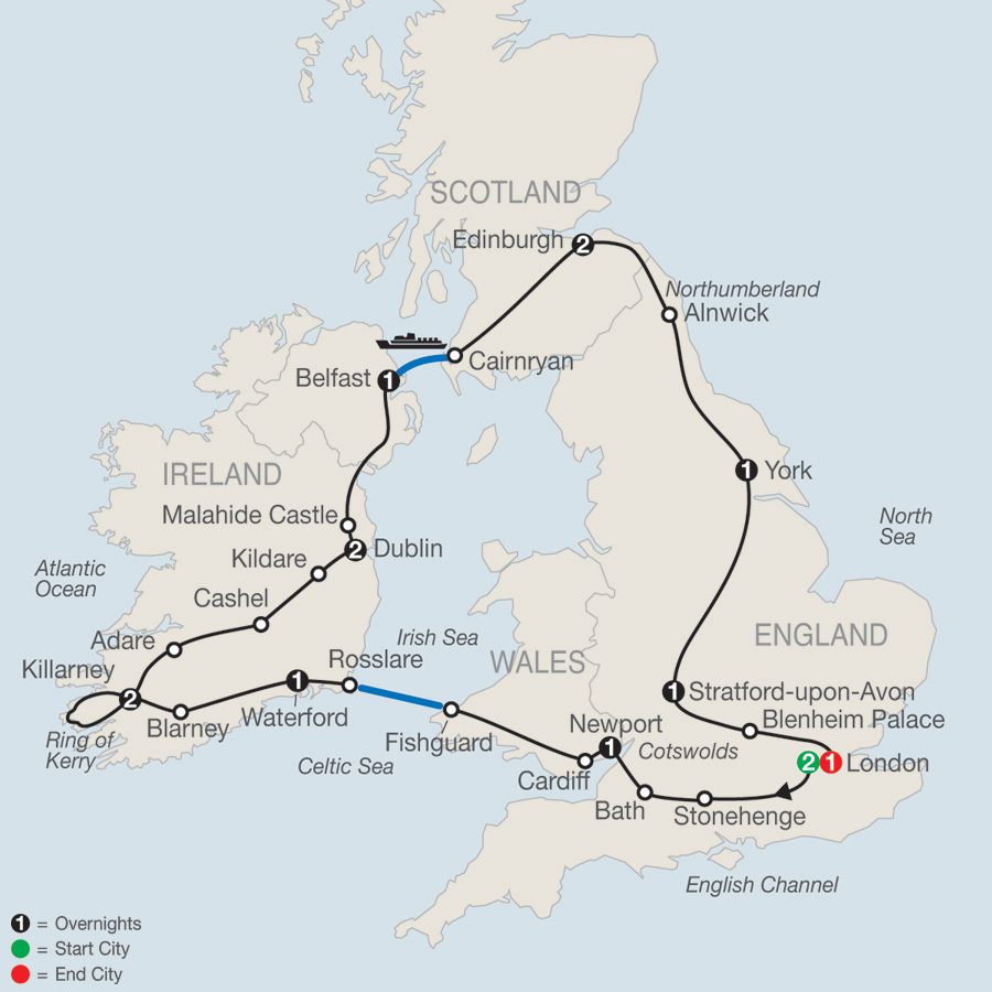 tours of ireland from london