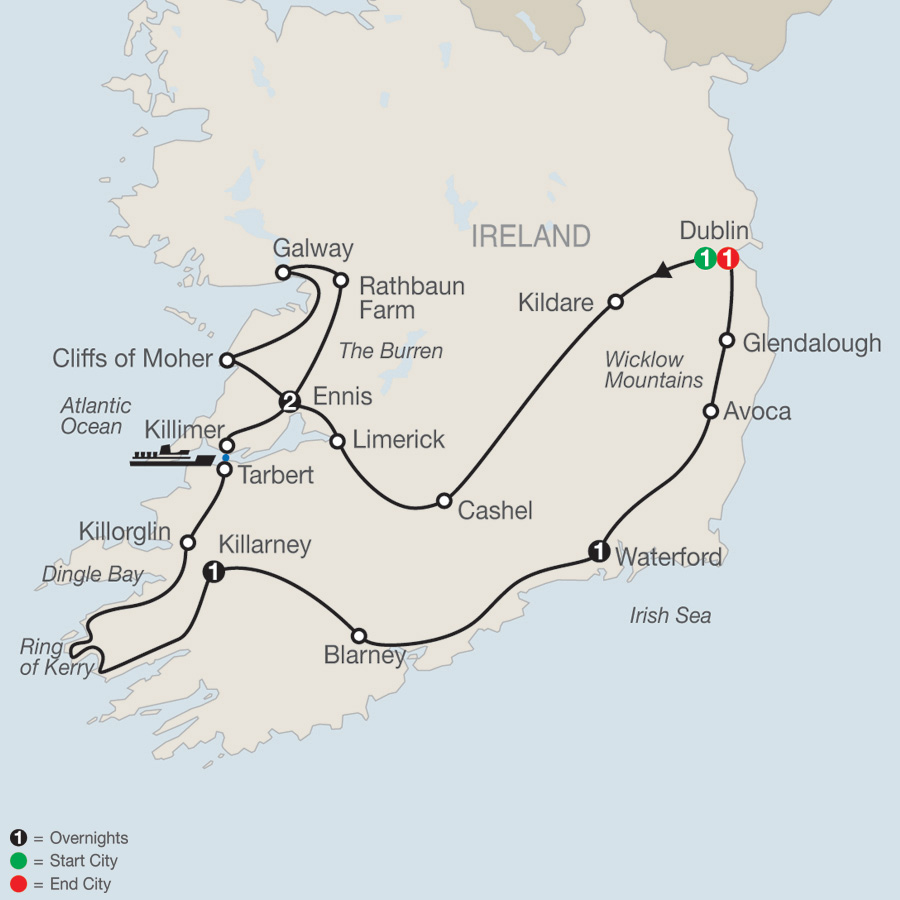 Introduction To Ireland 2019 7 Days From Dublin To Dublin Globus   2019GR 