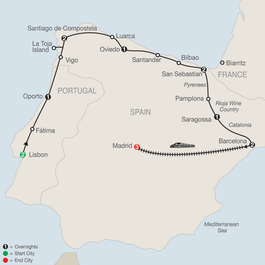 Lisbon & Northern Spain with Madrid 2019 - 15 days from Lisbon to ...