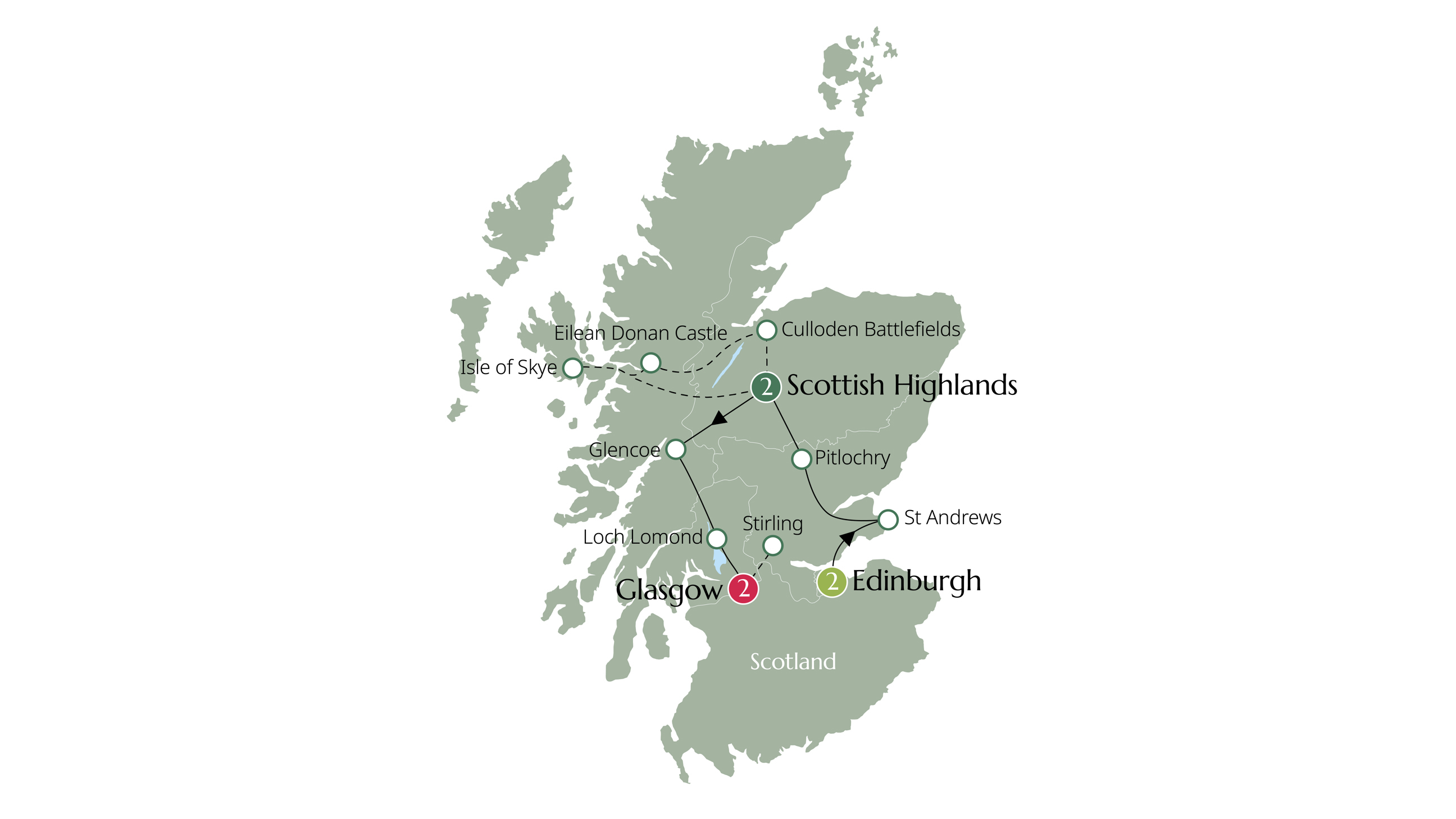Map for Best of Scotland