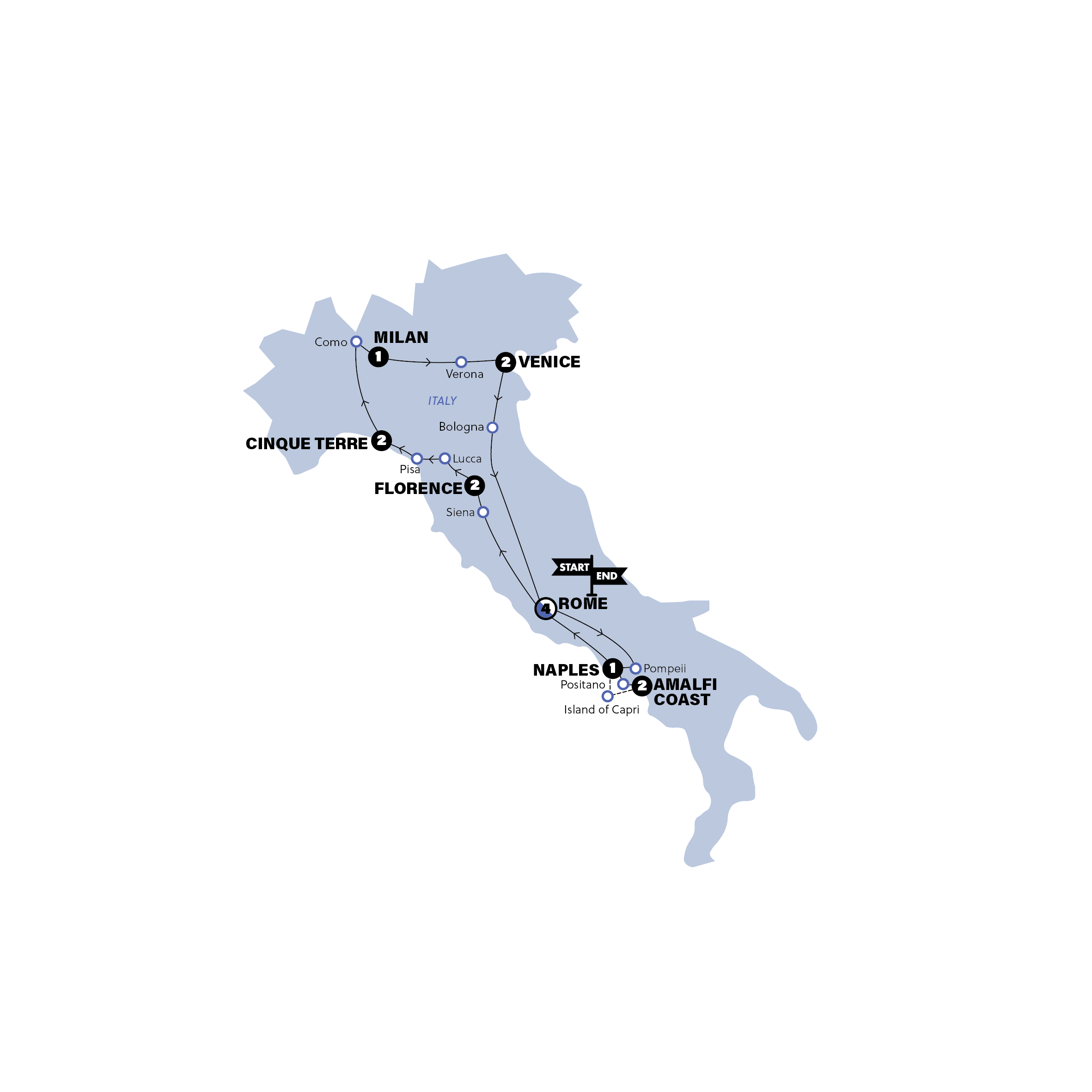 Map for Simply Italy | | 2026