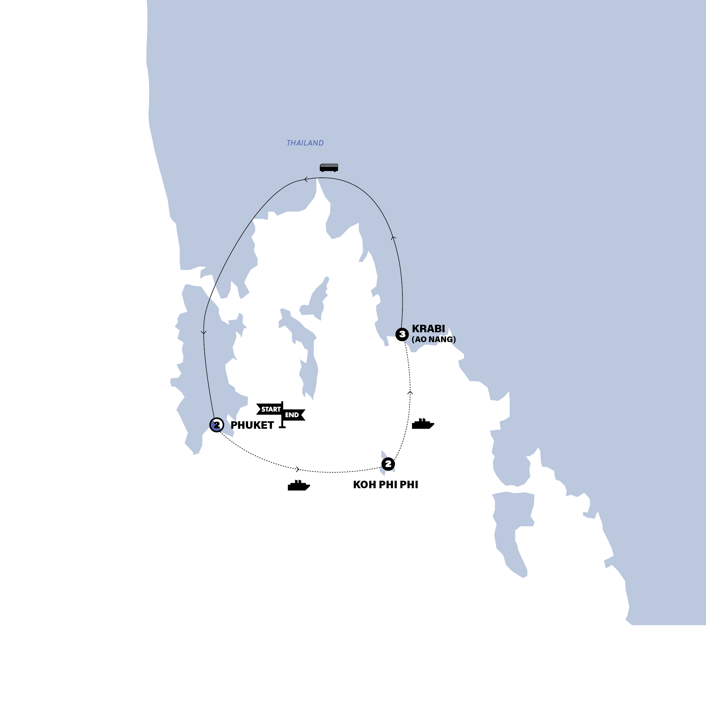 Map for Thai Island Hopper West Plus | 2025