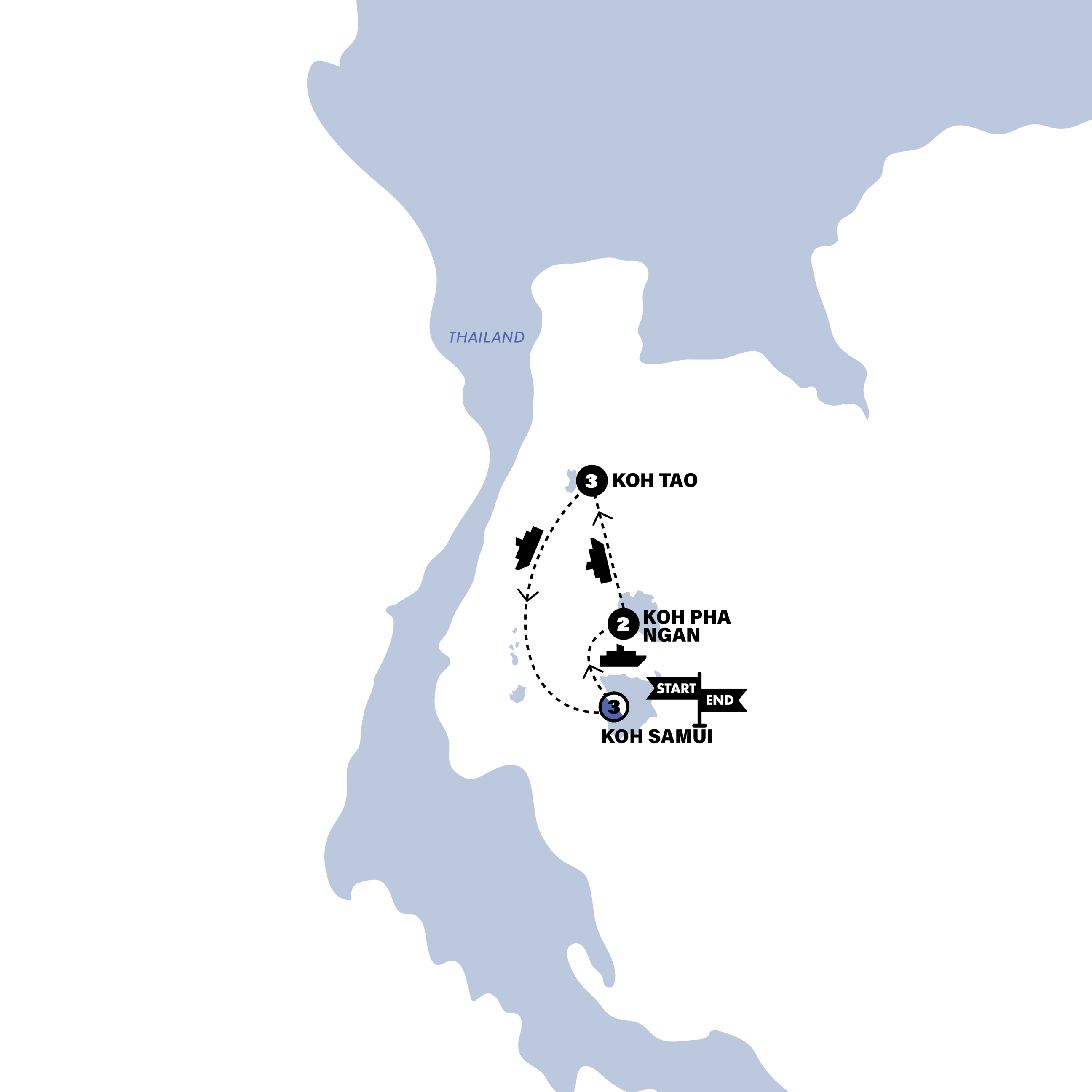 Map for Thai Island Hopper East