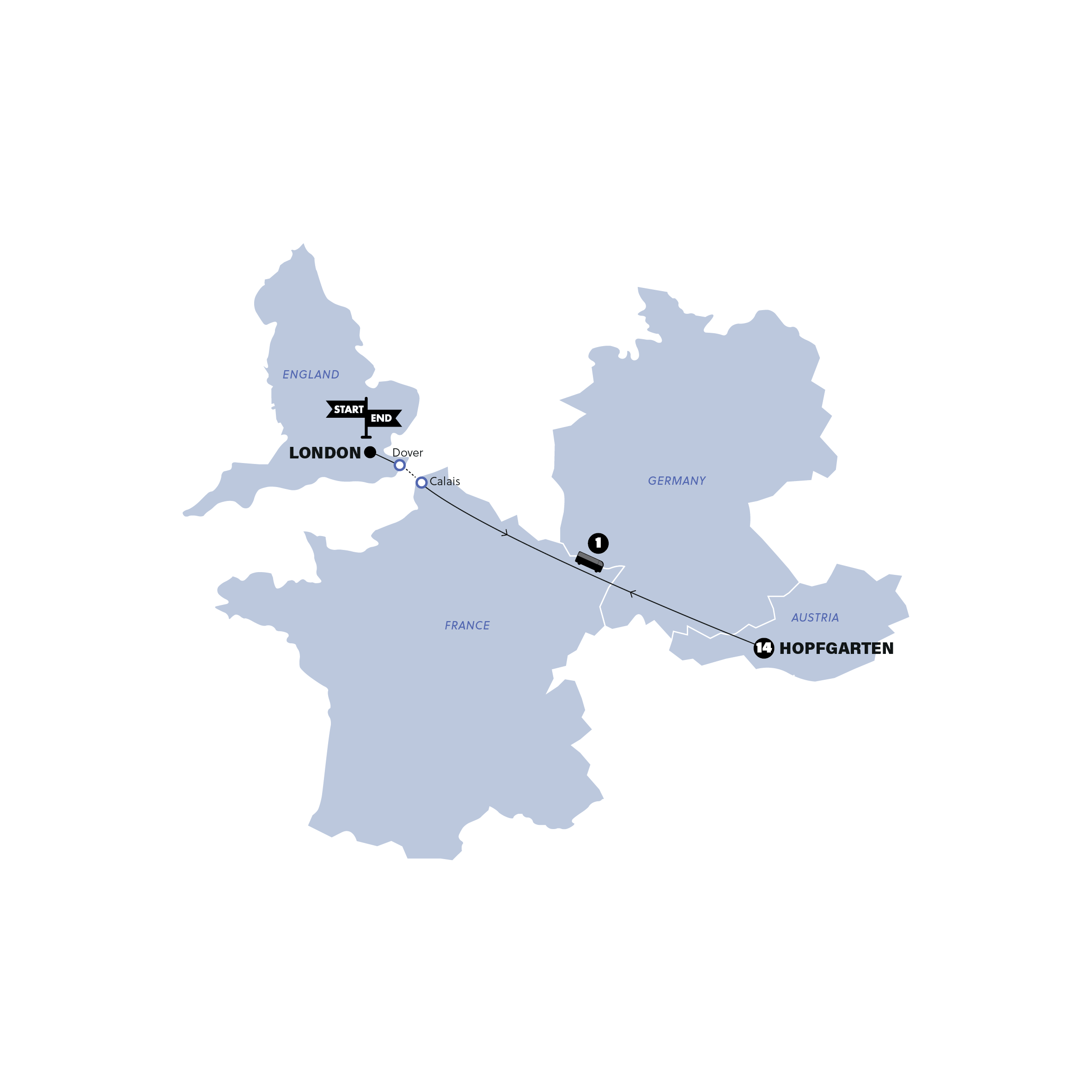 Map for Ski Austria: 2 Weeks | Coach From London | /2027