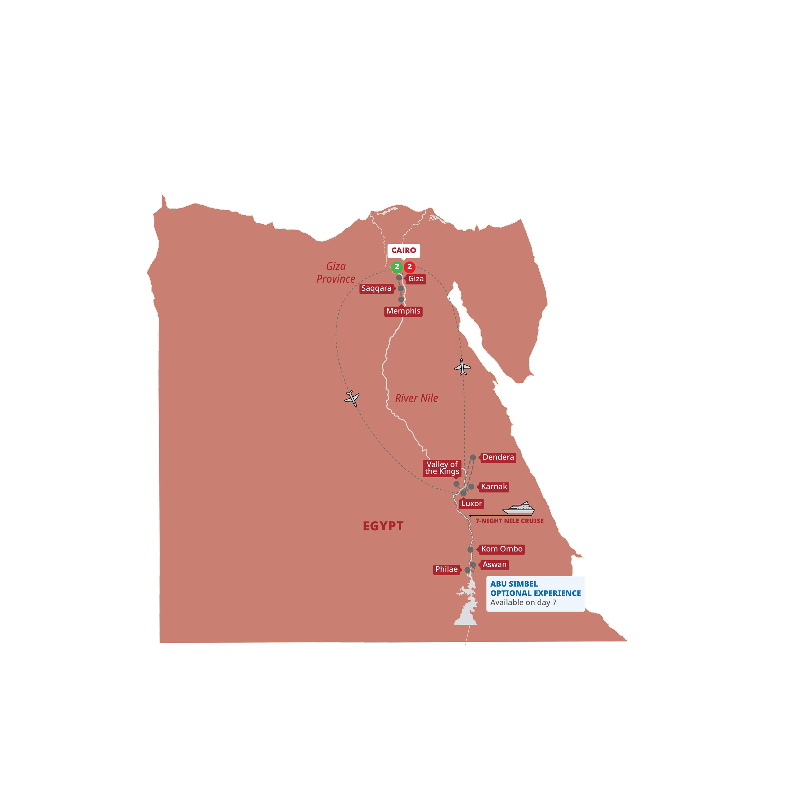 Map for Wonders of Ancient Egypt
