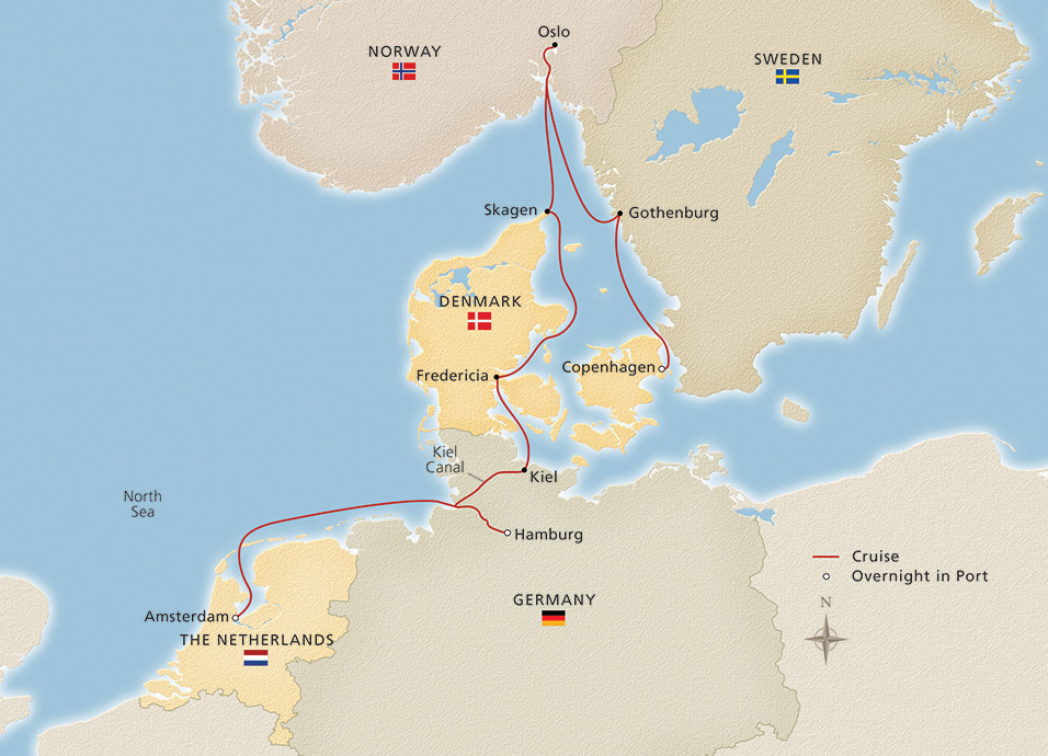 Scandinavia & the Kiel Canal Copenhagen to Amsterdam ...